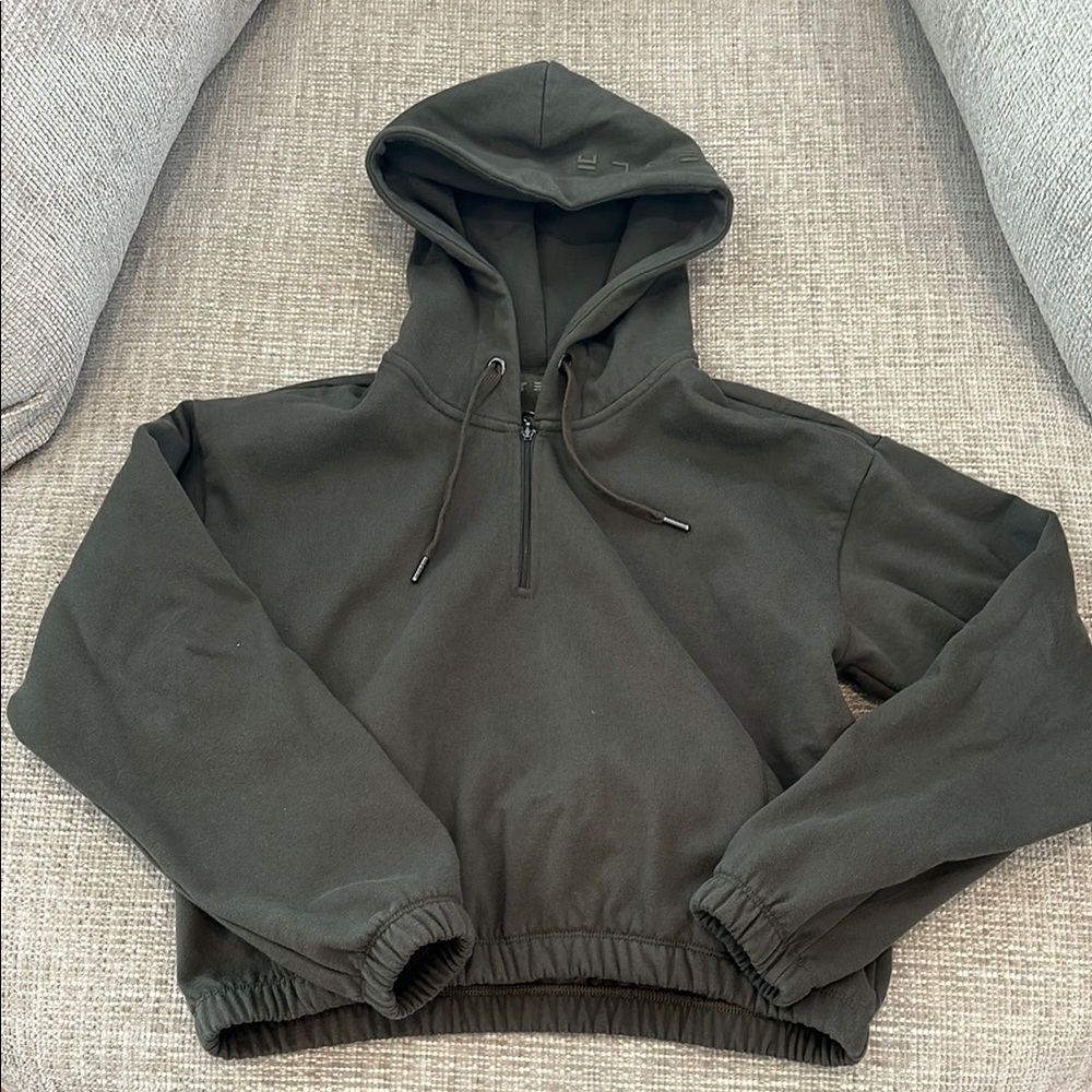 Dark Green Hoodie by TESLA